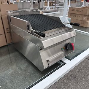 <span class=keywords><strong>Parrilla</strong></span> de Barbacoa de <span class=keywords><strong>Gas</strong></span> Comercial de Acero Inoxidable para Encimera, con Certificación CE, Calentamiento Rápido y Fácil Limpieza - Product Image 2