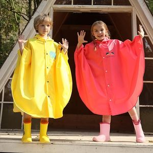 Multi-Color Kids Cartoon <b>Rain</b> <b>Poncho</b> Cute Waterproof Hooded Raincoat for Toddler Boys & Girls Lightweight Cape Outwear - Product Image 4