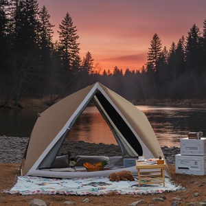 Carpa de <span class=keywords><strong>Camping</strong></span> Familiar, Impermeable, Resistente al Viento, Portátil, Fácil de Instalar, Gran Espacio, Dos Habitaciones, para 4-6 Personas, de Oxford - Product Image 2