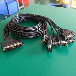 CBL-M62M9x8 cổng nối tiếp cáp với braid che chắn PVC Áo khoác db62 Dsub 62pin để <span class=keywords><strong>8</strong></span> cổng DB9 chuyển động Cáp điều khiển - Product Image 3