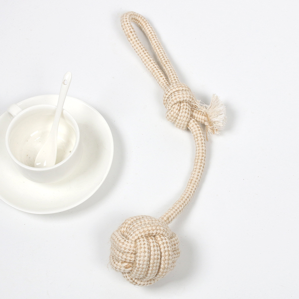 Cotton and linen hand-pulled ball 6*30cm