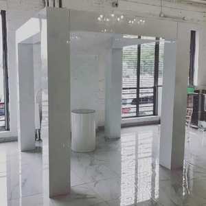 Chuppah e Baldacchino Nuziale <span class=keywords><strong>in</strong></span> Acrilico Bianco, Arco Mandap <span class=keywords><strong>in</strong></span> <span class=keywords><strong>Plexiglass</strong></span> Acrilico per Matrimoni - Product Image 1