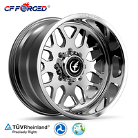 Nouvelles jantes forgées CF 24x14 26x14 26x16 en alliage d'aluminium poli avec enjoliveurs flottants pour Sierra Silverado 1500 2500 3500