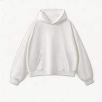 Sweat à capuche streetwear pour homme en molleton bouclette lourd 420 g/m² pour marques urbaines, coupe ample et oversize, personnalisable avec logo, vierge
