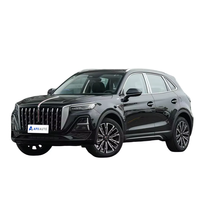 Nouvelle voiture essence Hongqi HS5 SUV de luxe 2025, transmission intégrale automatique, pneus R20, régulateur de vitesse adaptatif, intérieur cuir foncé, conduite à gauche, version chinoise