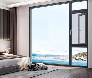 Windproof Hurricane Proof Impact Tempered Double Glass Aluminum <strong>Windows</strong> Security Casement <strong>Window</strong> House <strong>Window</strong> - Product Image 2