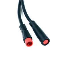 Câble d'alimentation étanche à 2 broches, 5 broches et 6 broches, indice d'étanchéité IP68, pour luminaire d'extérieur