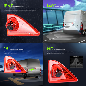 Cámara de Visión Trasera para Automóvil Podofo, Cámara de Reversa con Visión Nocturna y Luz de Freno para Nissan NV400/<span class=keywords><strong>Opel</strong></span> <span class=keywords><strong>Movano</strong></span>/Renault Master 2010-2016 OEM - Product Image 3