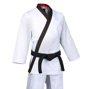 Hot Sale Custom Logo Martial Arts Wear Karate Uniform Set Premium Quality Long Sleeves Adult BJJ Karate Uniform Set for Sale - Product Image 3
