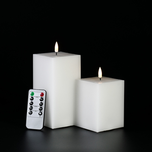 Taovan — <span class=keywords><strong>petite</strong></span> <span class=keywords><strong>bougie</strong></span> électrique à bandes verticales led, pour décoration de mariage - Product Image 1