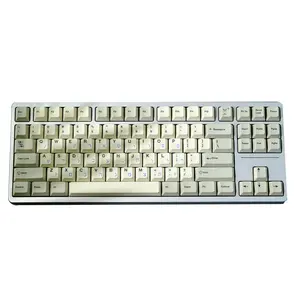 Conjunto completo do perfil da cereja da sublimação lateral do Keycap cinco do hebraico branco cinzento para o teclado mecânico GH60/GK61/68/75/87