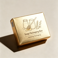 Boîte d'emballage de savon écologique personnalisée avec laminage brillant/mat, gaufrage, impression UV, boîte de vente au détail pour savon artisanal