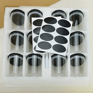 חם הנמכר צנצנת זכוכית בורוסיליקט מטבח ביתי 12pcs מזון זכוכית, מיכל צנצנת אחסון עם מכסה במבוק שחור - Product Image 2