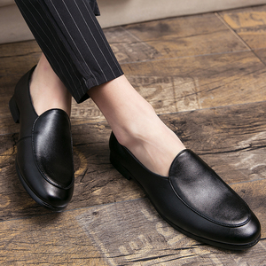 Sepatu Oxford Kasual Klasik Pria, Sepatu Slip On Berkualitas Tinggi, Nyaman, Bernapas, Gaya Formal Bisnis untuk Kantor - Product Image 4