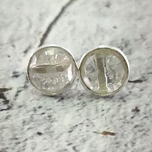 925 Sterling Silver <b>Crystal</b> Quartz <b>Studs</b> <b>Earring</b> - Product Image 5