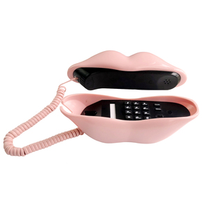 Telefoni Fissi <span class=keywords><strong>per</strong></span> <span class=keywords><strong>Casa</strong></span>, <span class=keywords><strong>Telefono</strong></span> a Filo Rosa a Forma di Labbra, <span class=keywords><strong>Telefono</strong></span> Analogico Decorativo a Forma di Bocca - Product Image 2