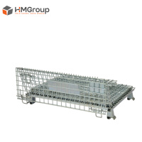 Contenedor de Almacenamiento Plegable y Apilable de Acero Resistente Personalizable para Taller