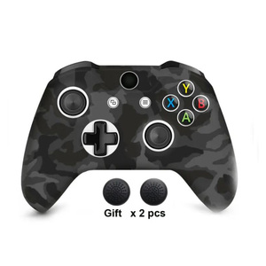Funda protectora de silicona para controlador y empuñaduras de pulgar para <span class=keywords><strong>Xbox</strong></span> <span class=keywords><strong>One</strong></span> S Soft Shell Skin Case Thumbstick Joystick Cover - Product Image 1