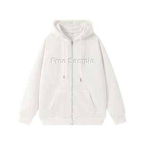 Design Heavy <b>Weight</b> <b>Small</b> MOQ Zipper Hoodies 330gsm Embossed Print Custom Design Private Label Hoodie - Product Image 3