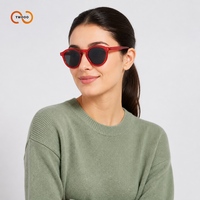 Lunettes de soleil rondes photochromiques TWOOO 52612 avec monture en acétate à changement de couleur et verres en nylon à teinte variable pour les grossistes