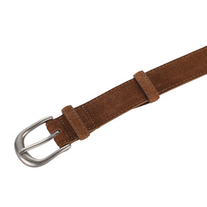 <span class=keywords><strong>Ceinture</strong></span> <span class=keywords><strong>Chic</strong></span> pour femmes avec boucle ronde en argent <span class=keywords><strong>Ceinture</strong></span> en daim de qualité supérieure Texture intemporelle <span class=keywords><strong>Ceinture</strong></span> en daim avec boucle en métal brillant Largeur 2.8 CM - Product Image 2