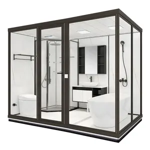 ประตูห้องอาบน้ำสำเร็จรูปสำเร็จรูปสำเร็จรูปสำหรับห้องน้ำ,ประตูห้องอาบน้ำแบบพกพาหรูหราสมบูรณ์แบบ