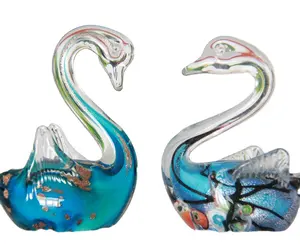 wholesale domed blank solid animal shape glass paperweight Vivid Murano Glass Table top Ornament