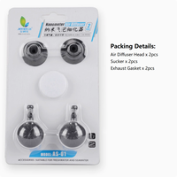 Jeneca AS-01 Pompe à oxygène atomiseur de nano-bulles en plastique écologique la plus vendue pour aquarium, boîte de nano-bulles raffinées pour aquarium