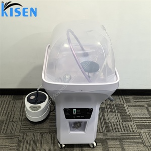 Kisen Head Spa Bac Strong Pump Luxury Shampoo Basin Portable Removable Hair Wash Sink with Fumigated Dome <b>Led</b> Light - Product Image 6