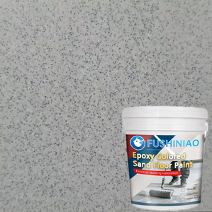 17-Farben Sand-Epoxidharz Flüssige Bodenbeschichtung Farbiger Quarz Laborstein-Beschichtung Pinsel Hochfeste 100% Volumen-Feststoffbeschichtung - Product Image 1