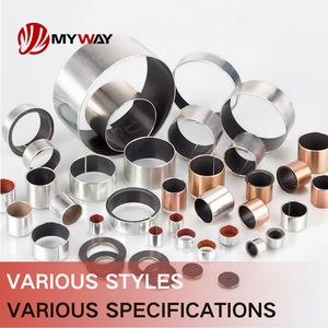 โรงงานมายเวย์ ผลิตบูช PTFE แบบไม่มีน้ำมัน บูชเหล็กเสริมแรง บูชคอมโพสิต บูชหน้าแปลน ได้รับการรับรองมาตรฐาน ISO9001 - Product Image 3