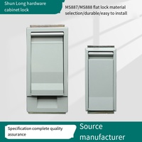 Serrure plate en alliage de zinc MS888 avec transformateur de type boîte de qualité, poignée de verrouillage pour porte d'armoire et serrure de porte de panneau