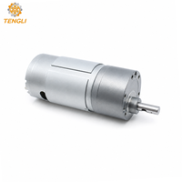 Motor Gear DC 24V GM37-555 37mm Heavy-Duty Spur Gearbox Daya 6-16W dengan Opsi Encoder Optik 1024PPR