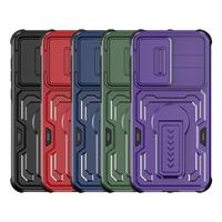 Coque de protection personnalisée avec support invisible et fenêtre pour appareil photo, armure de protection arrière pour iPhone 17 Pro Max