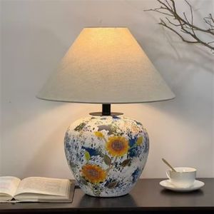Lámpara de Mesa Estilo <span class=keywords><strong>Chabi</strong></span> Japonés, Cerámica Retro y Nostálgica, Estudio, Dormitorio, Mesita de Noche, Estilo Zen Chino Nuevo, Canción - Product Image 5