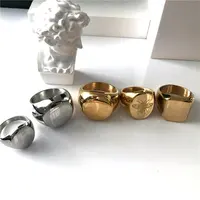 Janice jewelry anel de símbolo, unissex, em branco, dourado, de alta qualidade, para polimento, de aço inoxidável, estilo neutro, gravura, personalizada