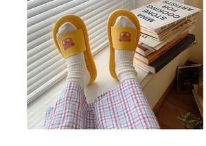 XIXITIAO señoras <span class=keywords><strong>casa</strong></span> de lujo niñas interior lindo hogar diapositivas <span class=keywords><strong>zapatillas</strong></span> animal impreso plano interior oso <span class=keywords><strong>zapatillas</strong></span> para mujeres niñas - Product Image 6