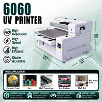 Printer UV Dual-Station Roll-Flat Terintegrasi Flatbed 6090 CMYK Tinta Putih LED Curing Otomatis Penuh untuk Flex, Telur, Kayu, Akrilik