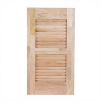 Portes à persiennes en bois écologiques sur mesure, résistantes au vent, panneaux de volets en bois massif durables pour salle de bain, cuisine, chambre