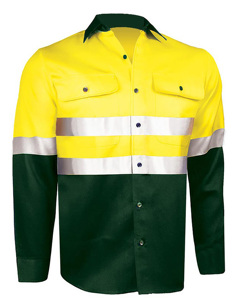 Làm việc an toàn bảo hộ lao động ngăn chặn tia cực tím đốt an ninh độ ẩm hấp thụ và mồ hôi nhà máy công nhân Áo sơ mi - Product Image 5