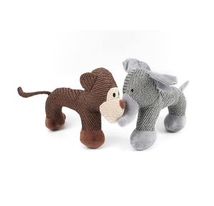 Produttore all'ingrosso elefante scimmia pecora cane breve peluche giocattoli di lino - Product Image 3