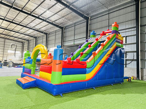 Jeu gonflable Legooing Blocs de construction Château gonflable avec toboggan Combo Château gonflable pour enfants - Product Image 6