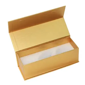 वैलेंटाइन डे के लिए स्पंज के साथ चुंबकीय कस्टम लक्जरी उपहार बॉक्स 24K गोल्ड गुलाब बॉक्स पुस्तक के आकार का बॉक्स