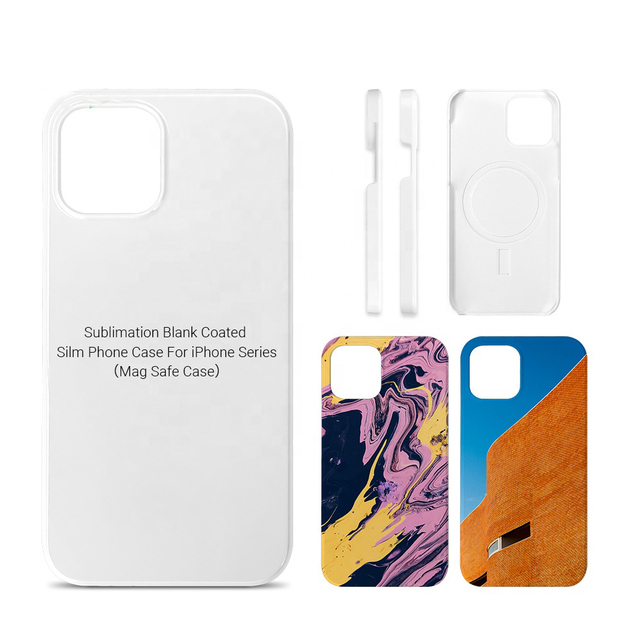 Sublimation Printing 3D Coated Wireless Magnetic Phone Case Blank Sublimate TPU Covers 3D Cell Phone Case for iPhone 15 14 Pro