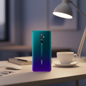 Cover Posteriore per Oppo Reno2 Z, Design Sfumato Blu Viola Crepuscolare, Scocca Sostitutiva - Product Image 3