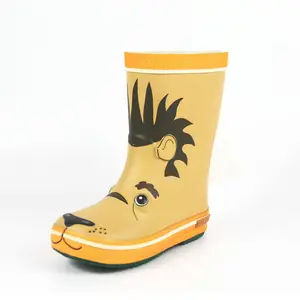 Wholesale Promotional Toddler Custom 3D Colorful Print Kids Rubber Rain Boots Waterproof