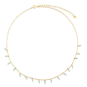 Daidan Beaded <strong>Necklace</strong> <strong>Boho</strong> <strong>Necklace</strong> Silver 925 Gold Plated Jewelry Green Purple Colorful 18K Gold Choker Beaded <strong>Necklace</strong> - Product Image 5