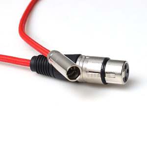 Câble audio en nylon tressé <span class=keywords><strong>XLR</strong></span> femelle à 3 broches vers Mini <span class=keywords><strong>XLR</strong></span> mâle pour appareils photo microphones appareils d'enregistrement - Product Image 2