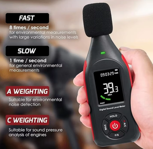 Gt1355 Chuyên Nghiệp Kỹ Thuật Số Âm Thanh <span class=keywords><strong>Meter</strong></span> Thông Minh Cầm Tay Tiếng Ồn Tester Cảm Biến Âm Lượng Mức Nhựa Dụng Cụ Đo - Product Image 6