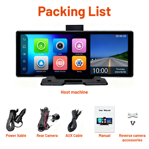 4K 10.26Inch Linux <strong>System</strong> Multi-UI ADAS Wireless Carplay Android Auto Portable <strong>Navigation</strong> <strong>With</strong> <strong>2</strong> <strong>Cameras</strong> WDR Recording - Product Image 3